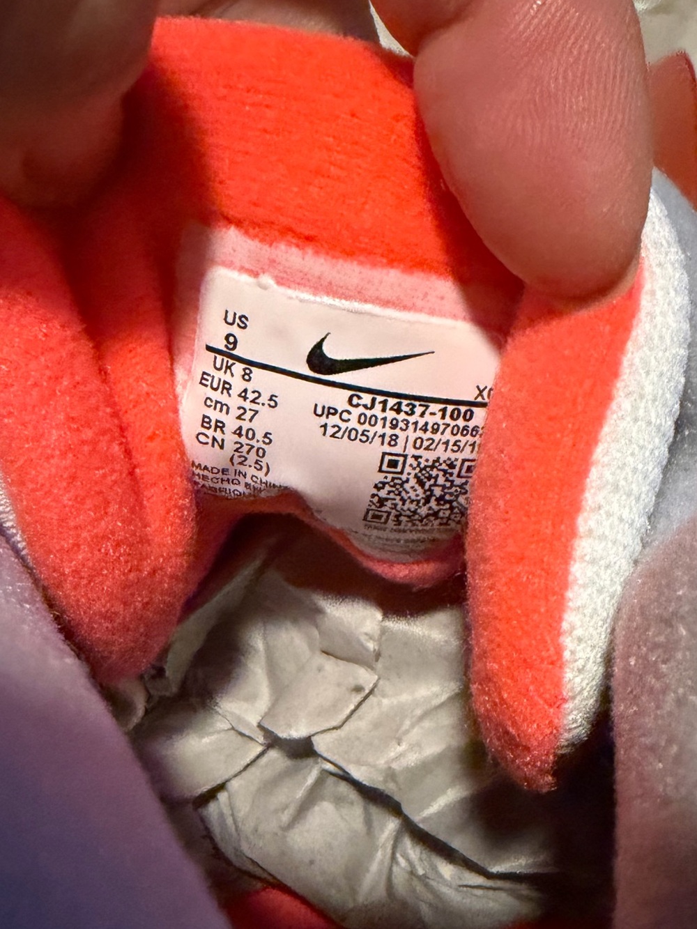DeadStock Nike Air Tech Challenge 2 Retro Hot Lava Sneaker - 9M - Picture 9 of 11